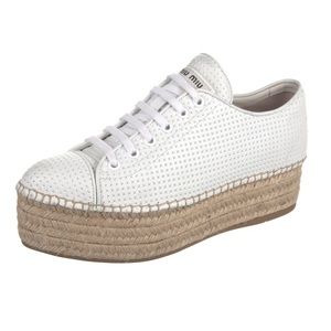 Miu Miu Leather Espadrilles/Sneakers